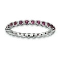 thumbnail image 1 of Bague en Argent Sterling Stackable Expressions Rhodolite Grenat Taille 9, 1 of 3