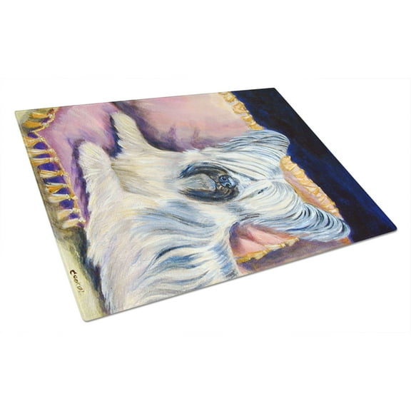 Carolines Treasures 7154LCB Skye Terrier Glass Cutting Board Large, 12H x 16W, multicolor
