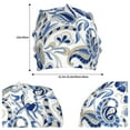 thumbnail image 4 of Logiee Blue Paisley Print Unisex Knit Beanie for Men Women Winter Hat,Beanies Skull Caps, 4 of 7