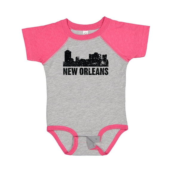 Inktastic New Orleans Skyline Grunge Boys or Girls Baby Bodysuit