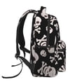 thumbnail image 4 of Haiem black white Skull bone Printed School Backpack,Casual Travel Lightweight Backpack,Durable Comfortable Multifunctional Backpack,Laptop Backpack, 4 of 5