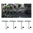 thumbnail image 1 of Soporte para Casco de Motocicleta Yotijar 4 Piezas Colgador de Pared Negro, 1 of 10