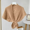 thumbnail image 2 of Krdevn Lightweight Openwork Wrap Shawl Cover Up Versatile Fashionable Beach Cape Knitted Cardigan for Elegant Daily Wear,Size:One Size, 2 of 3