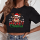 thumbnail image 4 of Nueva camiseta de alce de Navidad, camiseta de manga corta con bonito patrón de alce de Navidad, camisetas de manga corta de Feliz Navidad para mujer, 4 of 5