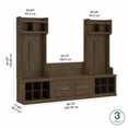thumbnail image 2 of Woodland Entryway Storage Set with Doors in Ash Brown - Engineered Wood, 2 of 10