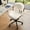 white, variant on Toject Office Chair, Task Chair with Stripes Wooden Back, Mid-Century Modern Computer Chair, Armless Desk Chair for Home Office, White
