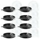 thumbnail image 4 of Caja de plástico transparente para 50 unidades de pastelitos de luna redondos con relleno de yema de huevo (negra), 4 of 7