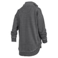 thumbnail image 3 of Women's Pressbox Black Iowa Hawkeyes Northfork Sojourn Poncho Quarter-Zip Sweatshirt, 3 of 3