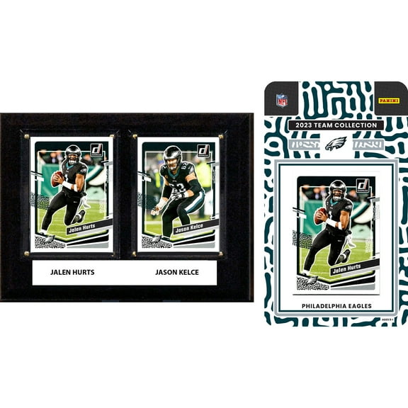 Philadelphia Eagles 6" x 8" Player Plaque & 2023 Team Trading Card Set