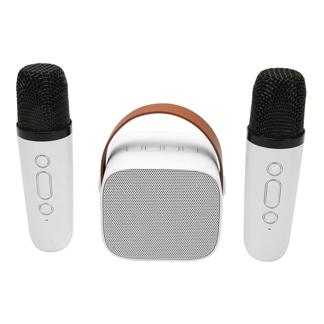 Altavoz Portátil, Máquina De Karaoke Función De Sonido De Reverberación Sonido Estéreo Multifunción Con 2 Micrófonos Inalámbricos Para El Hogar Para KTV