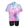 thumbnail image 4 of Yuzhih Women's Two Piece Outfits Plus Size Short Sleeve T-Shirt Biker Shorts Sets Summer Casual Workout Tracksuits, 4 of 4