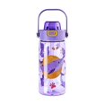 thumbnail image 1 of Wmool 600ml Cartoon Children's Plastic Straw Cup Summer Student Straw Cup, 1 of 6