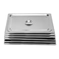 thumbnail image 4 of 6 PCS 1/1-size LIDS Stainless Steel Steaming Prep Table Chafing Dish Cover 6 PACK 1/1-size LID Stainless Steel Steam Prep Table Chafing Dish Cover, 4 of 12