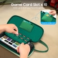 thumbnail image 5 of FINTIE Case for Nintendo Switch 2 (2025), Protective Hard Shell Slim Carrying Case w/12 Game Card Slots, Portable Travel Storage Cover w/Pocket for Amiibo Card & Accessories, Green, 5 of 9