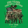thumbnail image 3 of US Army 250 Years Crewneck Sweatshirt American Military Veteran DD214 Patriotic, 3 of 7