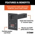 thumbnail image 2 of Curt Hitch 48325 Pintle Hook Mounting Plate, 2 of 2