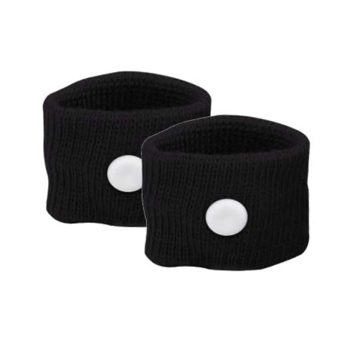 SUNCHARM Acupressure Wristbands , Alleviate Nausea from Motion Sickness (Sea, Car, Plane), Morning Sickness/Pregnancy, Migraines, Vertigo, Hangovers (Medium) (Black)