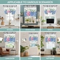 thumbnail image 6 of Tie Up Curtains for Windows Hydrangea Flower Valance Adjustable Balloon Curtain Eucalyptus Leaves Black Plaid Tie Up Shades for Kitchen Living Room Bedroom Privacy Curtain Drape 34x45 Inch, 6 of 9
