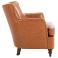thumbnail image 4 of Safavieh Levin Traditional Wood and Fabric Dining Arm Chairs, Walnut, 4 of 6