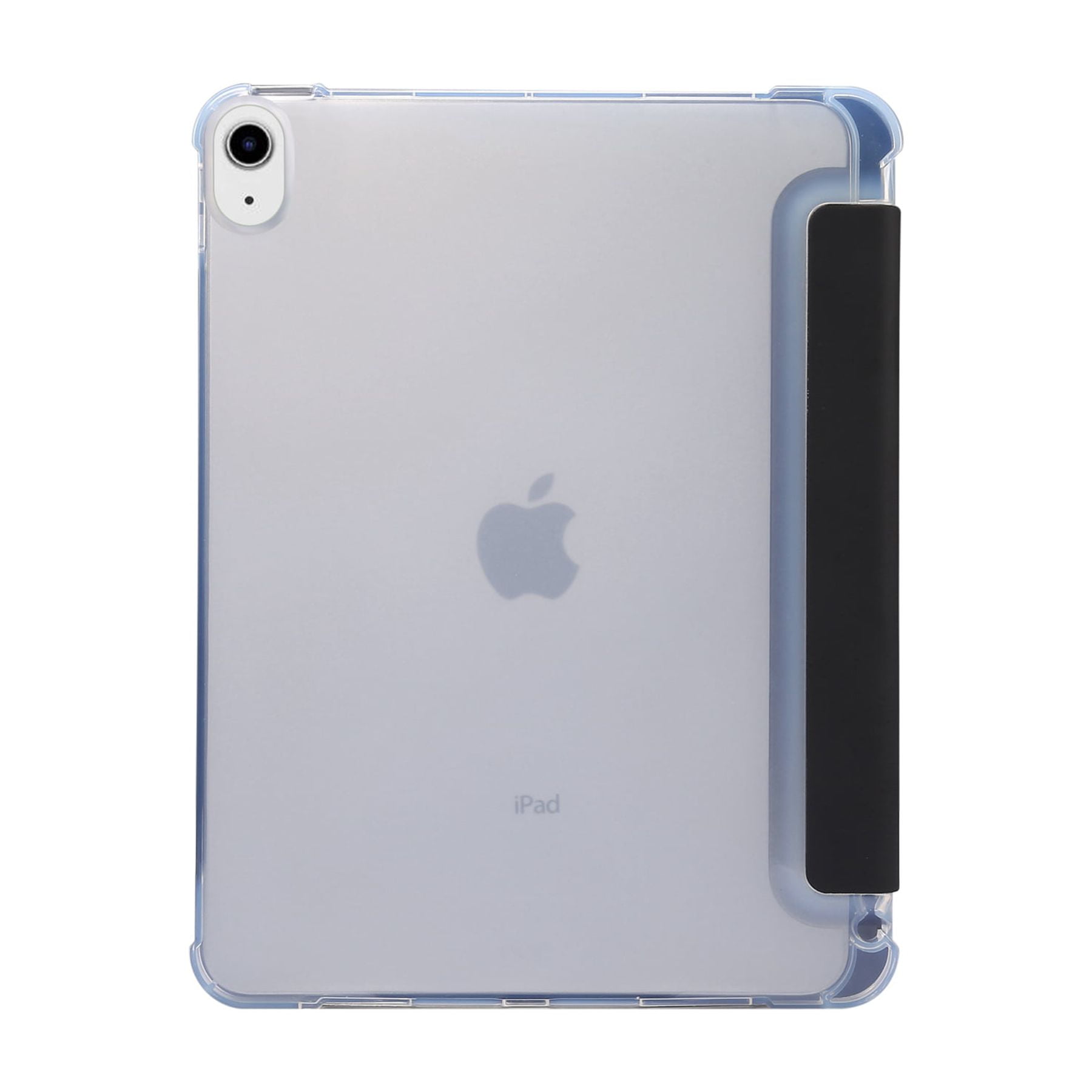 Allytech iPad Air 5 Case, iPad Air 5th 4th Generation Case, Ultra Slim Shell Auto Sleep Wake Flip Tri-fold Stand Build-in Pencil Holder Clear Back Cover Case for Apple iPad Air 4 5 10.9-inchBlack