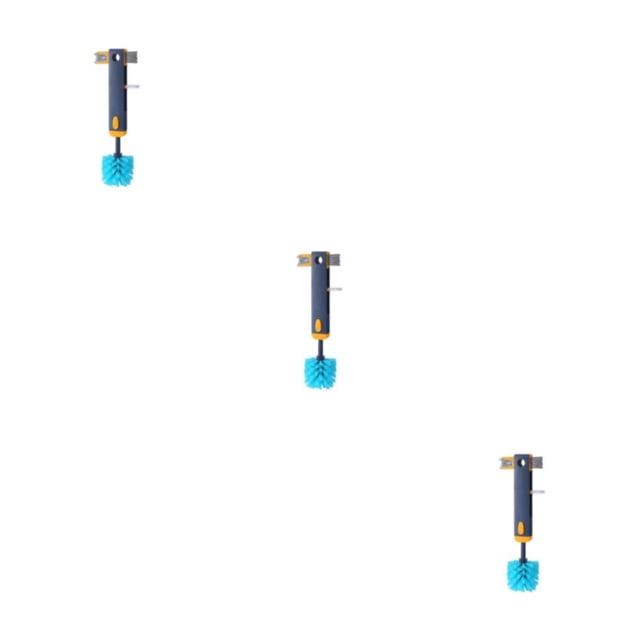 Matsuzay 4 en 1 Botella Gap Groove Taza de limpieza Cepillo Espacios Varilla telescópica Universal Hogar Cocina de mango largo Azul Type1 NO1