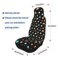 thumbnail image 4 of Sikiie Solar System Planets Space Car Seat Protector 2 Pack Car Seat Cushion Mat, Car Seat Covers for SUV, Truck, Van, 4 of 7
