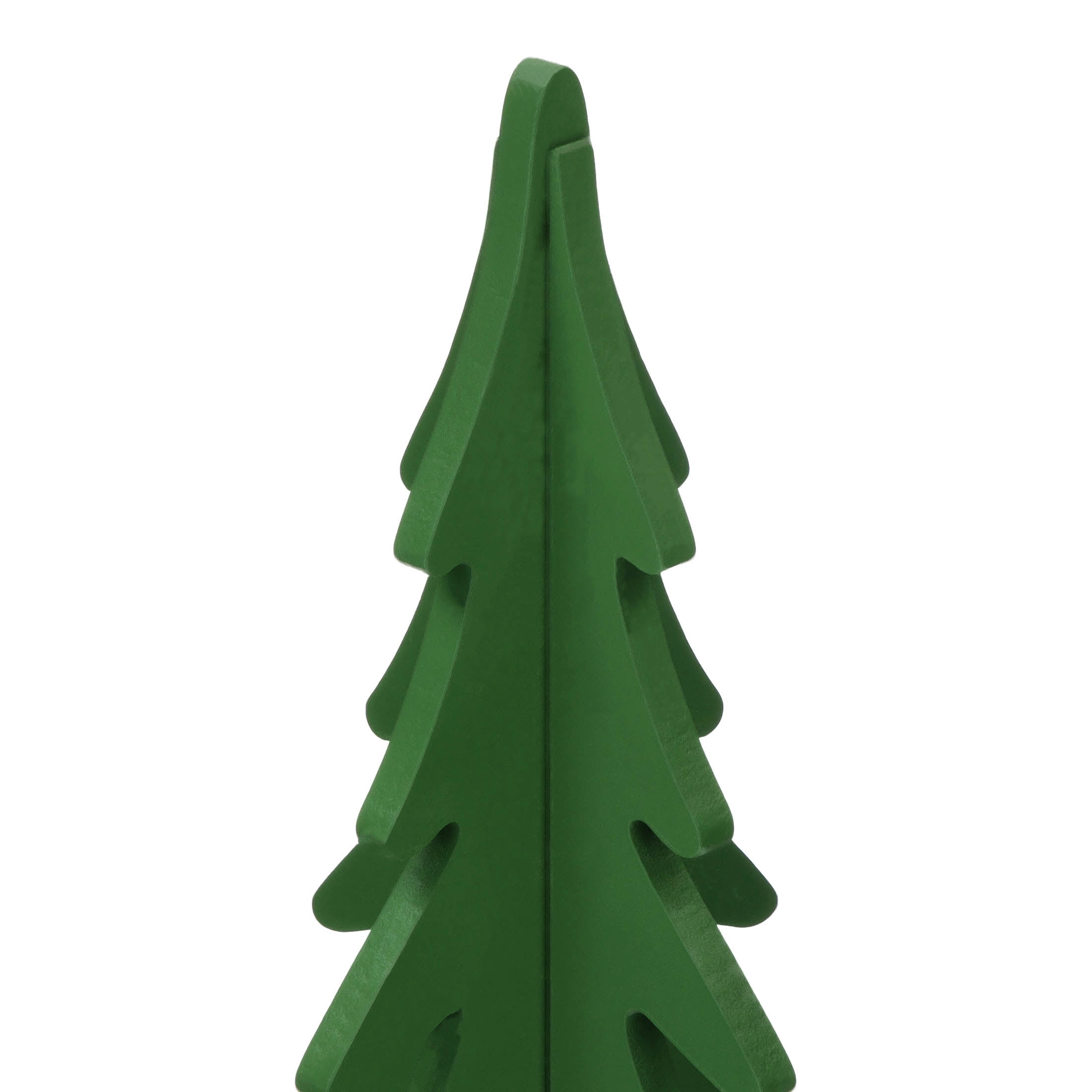 Wooden Slotted Tree Christmas Decoration, Green, 22", by Holiday Time