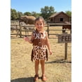 thumbnail image 5 of Toddler Cowgirl Outfit Girls Western Shirt Ruffle Sleeve Top Shorts Set Kids Denim Outfit, 5 of 9