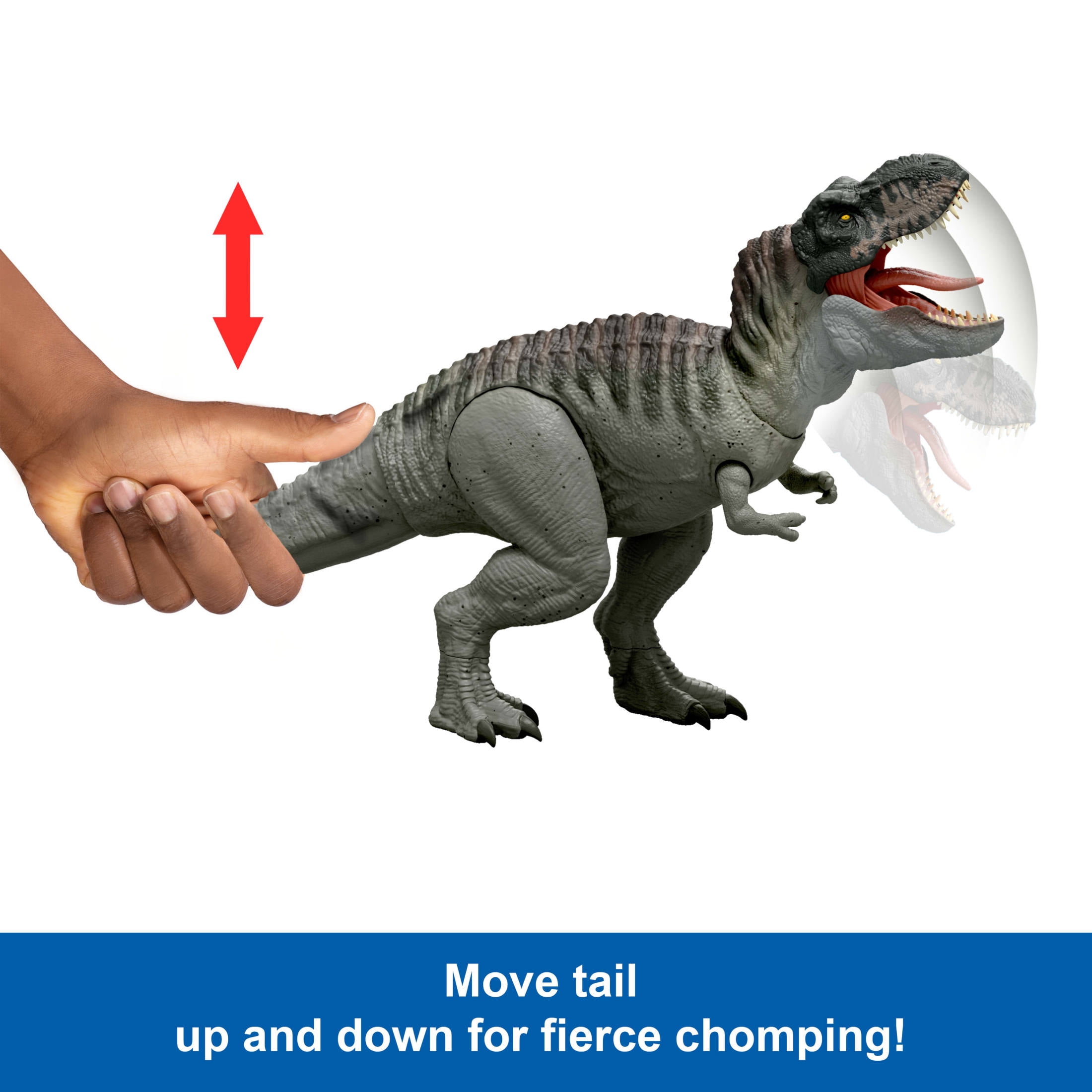 Jurassic World Rebirth Power Devour T-Rex Dinosaur Figure, Lights