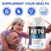 (2 Pack) Keto 1500 - Pills for Weight Loss - Energy Boosting Supplements for Weight Management - Advanced Ketogenic Ketones - 120 Capsules