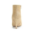 thumbnail image 2 of Unique Bargains Women's Glitter Point Toe Stiletto Heels Ankle Boots, 2 of 8