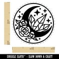 thumbnail image 2 of Floral Moon Crystals Self-Inking Rubber Stamp Ink Stamper - Dry Pad (No Ink) - Mini 1/2 Inch, 2 of 7