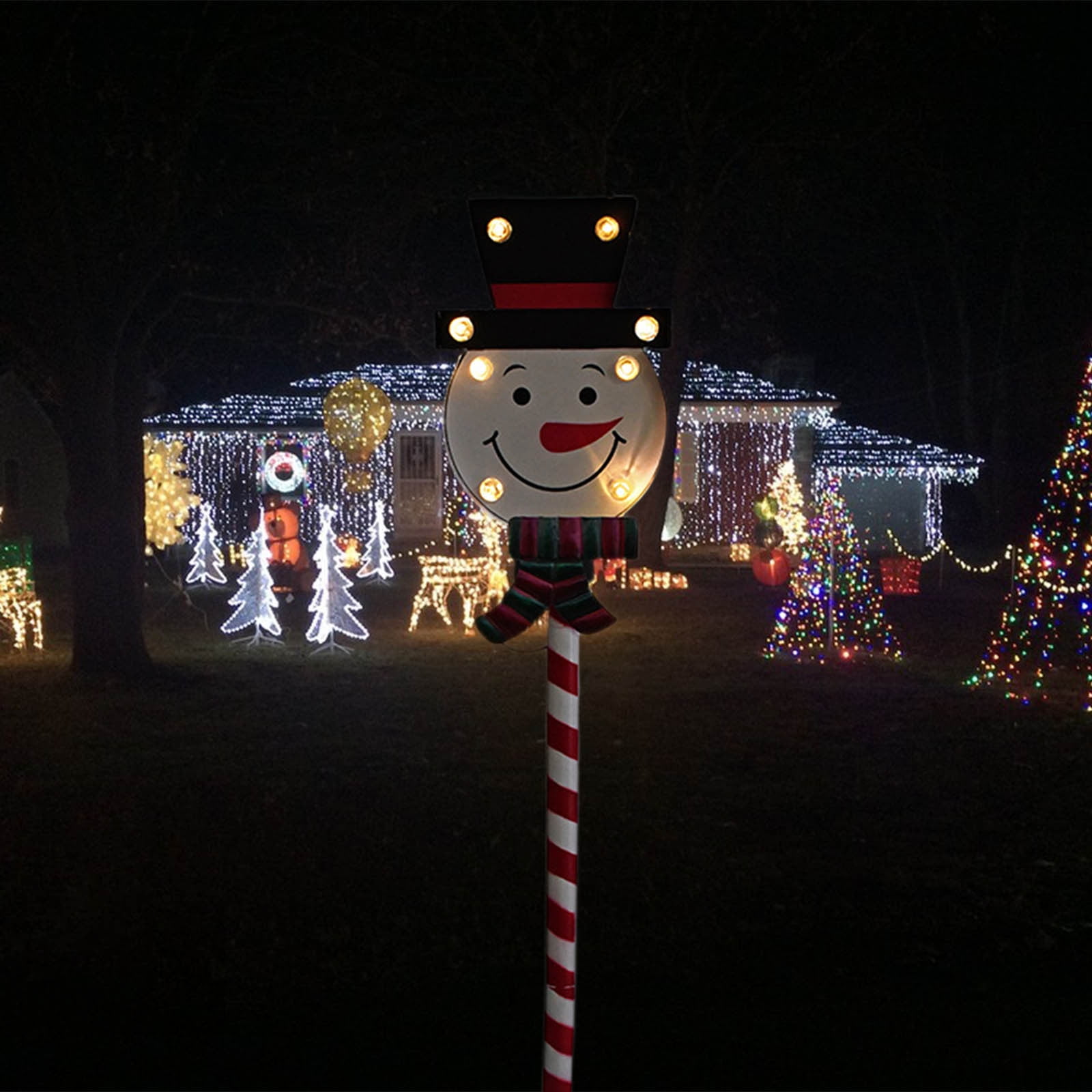 Matoen Solar Christmas Pathway Lights, Solar Lollipop Lights Christmas Decorations Outdoor, Waterproof Christmas Garden Stake Lights for Patio, Yard, Garden, Lawn Christmas Holiday Decor