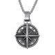 thumbnail image 4 of Quality Fashionable Medal Necklace Pendant Pirate Ship Compass Personality Men s Necklace Pendant Hip Hop Jewelry Trend Jewelry, 4 of 5