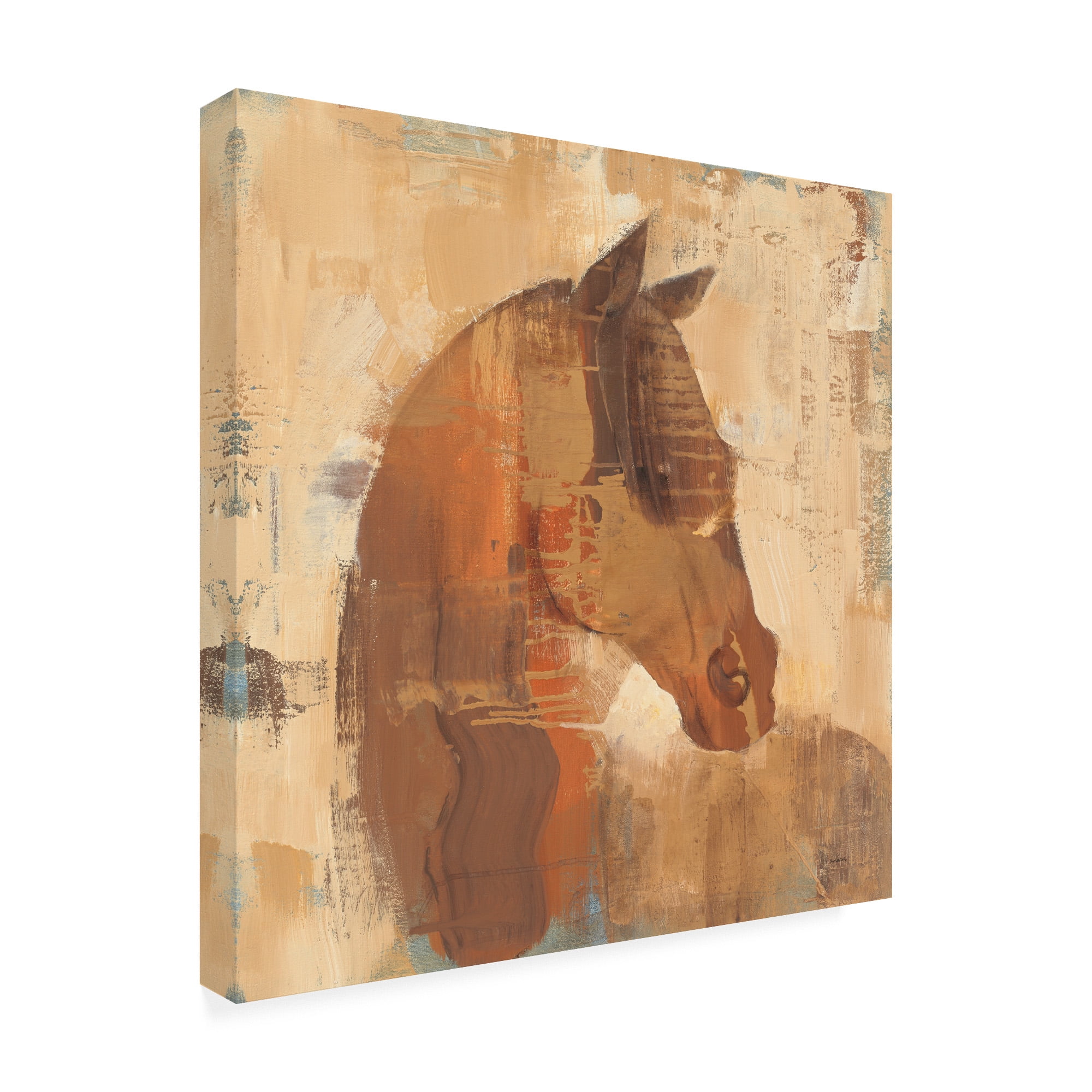Trademark Fine Art 'Spirit Horse Beige' Canvas Art by Albena Hristova