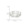 thumbnail image 2 of 10k White Gold Solid Polished Lightweight 5mm Ltw Flat Band Size 11.5 Ring Ring for Women and Men, 2 of 2