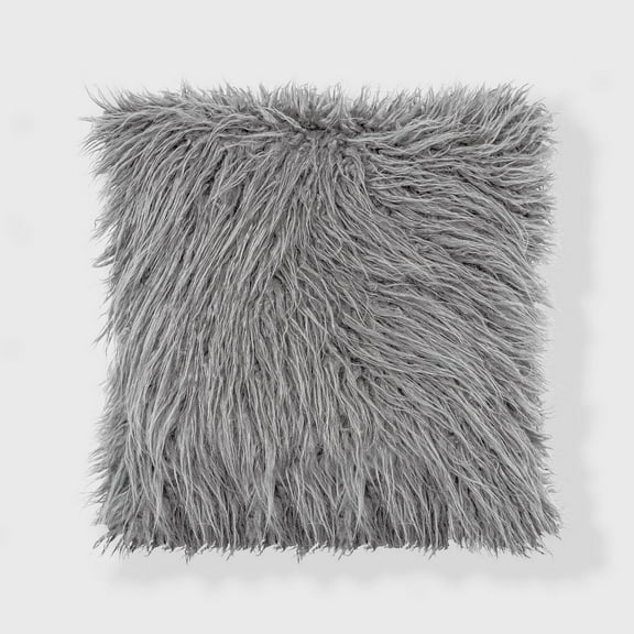 20"x20" Mongolian Faux Fur Throw Pillow Sham - Freshmint