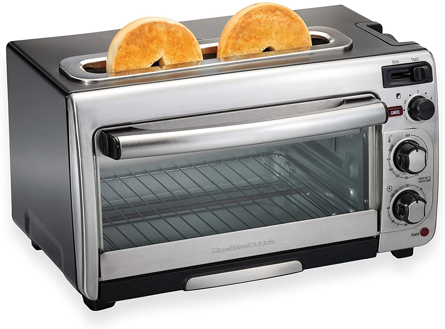 2 In 1 Toaster Oven Stainless Steel