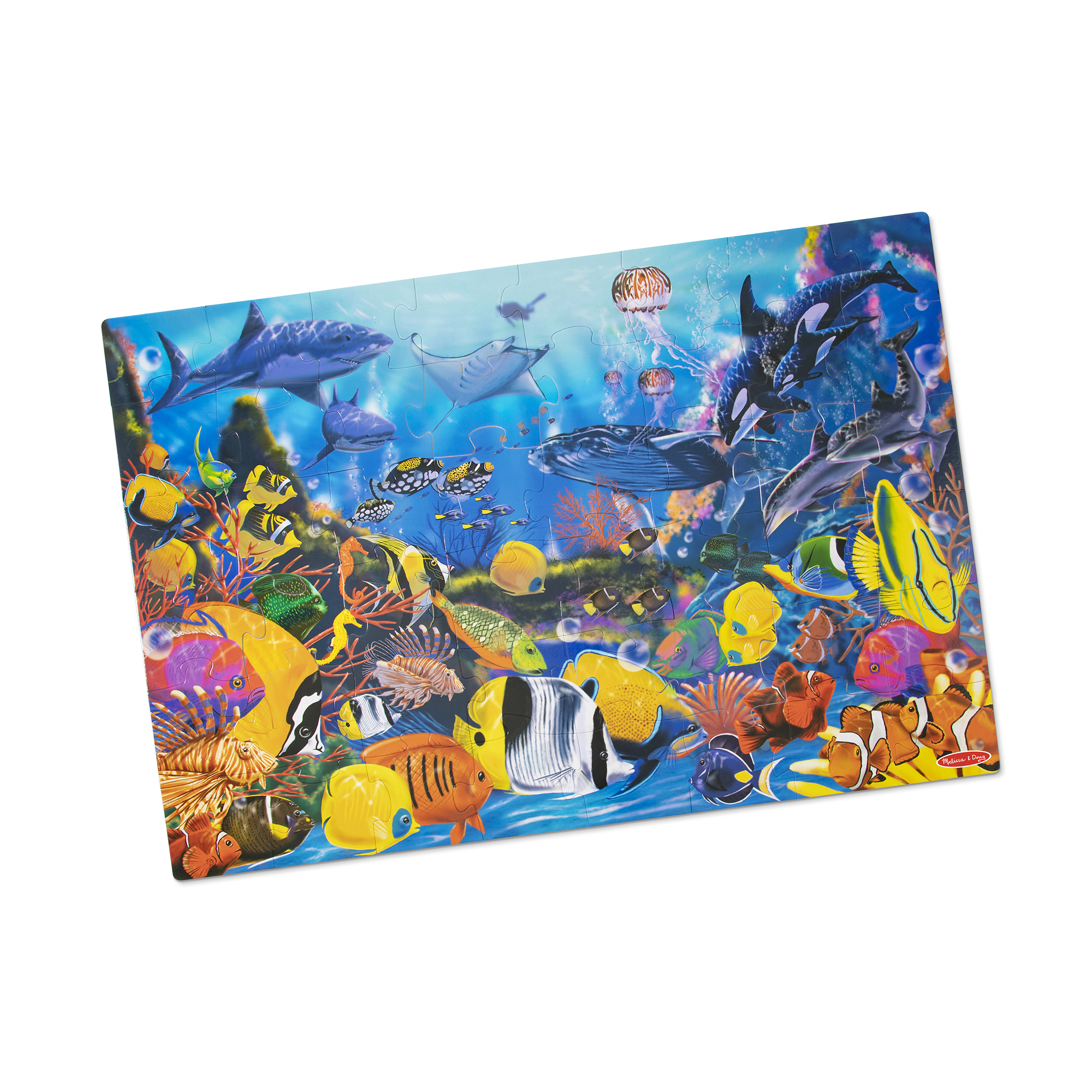 Melissa & Doug Underwater Ocean Floor Puzzle (48 pcs, 2 x 3 feet) FSCCertified Materials