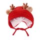 thumbnail image 3 of Gorro de invierno para bebé perfke rojo con orejas de alce, 3 of 9