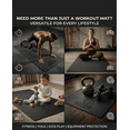 thumbnail image 5 of Extra Large Exercise Mat 4 x 6 FT to 6 x2 FT x 8mm Thick Non-Slip Ultra Durable Workout Mats for Home Gym Flooring, with Resistance Bands & Storage Bag, Shoes-Friendly Yoga Mat for Cardio, Fitness, 5 of 6