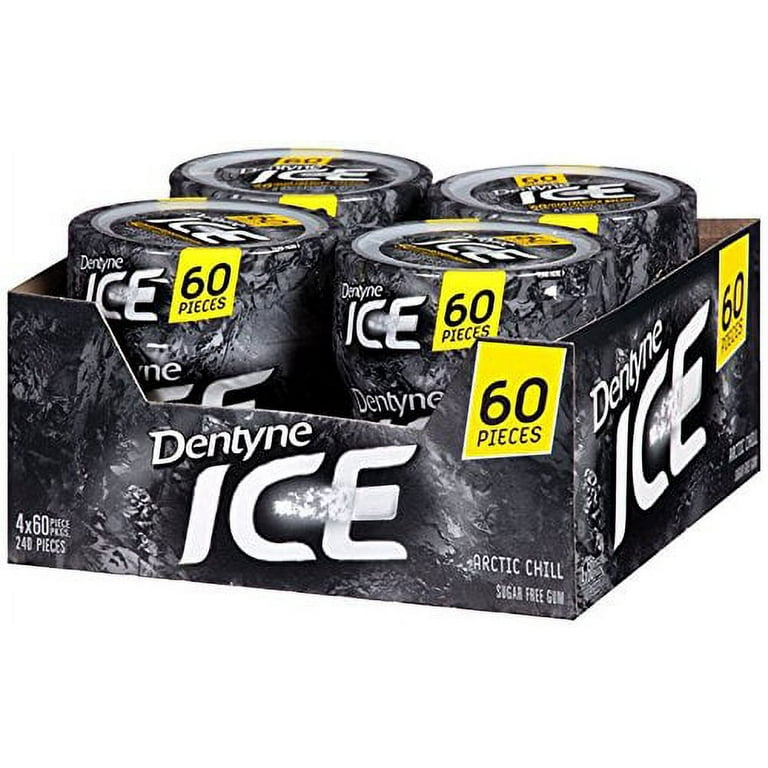Dentyne Ice® Sugarless Gum, Arctic Chill, 60 Pieces/Cup, 4 Cups/Pack