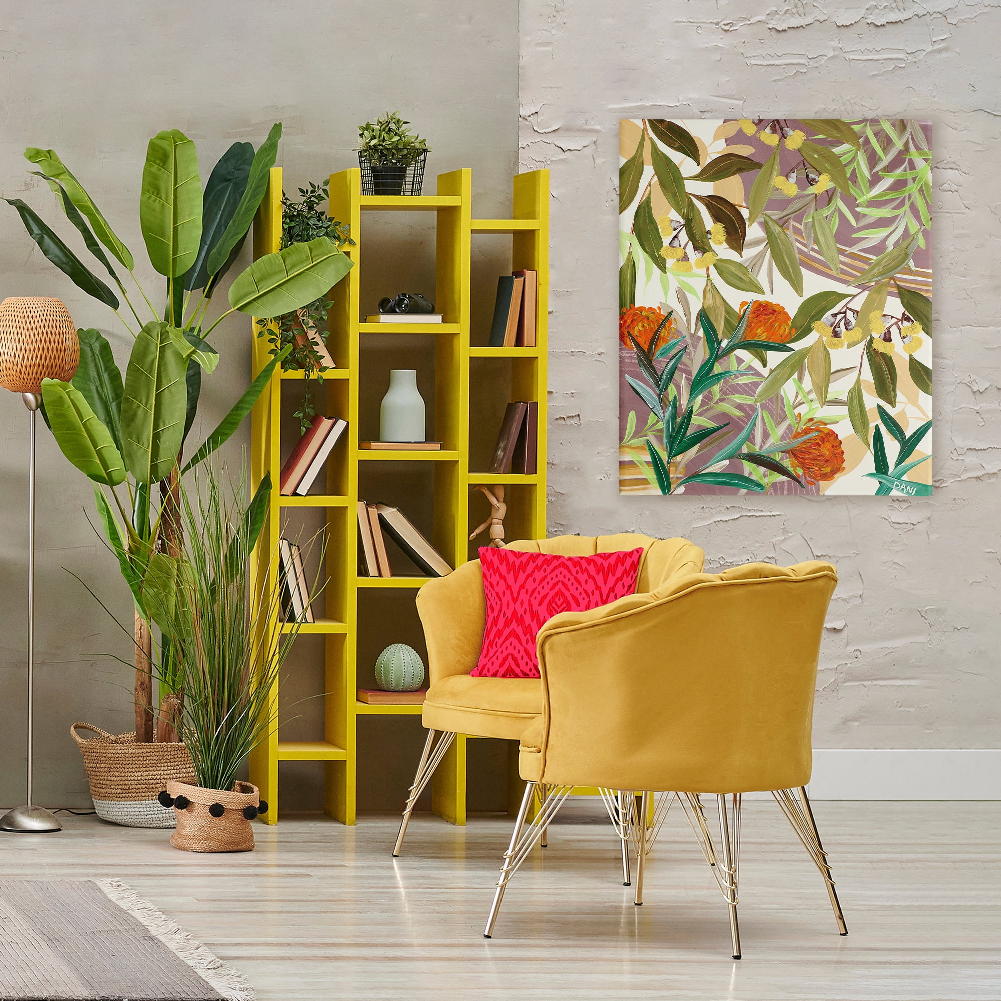 Stupell Industries Walk With Me Blooms Canvas Wall Art, design by Dani Heyward