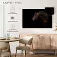 thumbnail image 5 of Elephant Stock Bridled Dark Brown Horse Wall Art - Horizontal Canvas Wall Art - Living Room Wall Decor - Animal Canvas - Black And Brown Decor - 12" x 8", 5 of 8