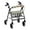 Colorful Floral Prints, variant on HELLHERO Golden Branches Rollator Walker Seat Back Covers & Walker Rollator Seat Back Cover with Washable Waterproof Removable and Washable Stain Proof