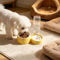 thumbnail image 2 of Qholemyo 2 In 1 Integrated Pet Bowl Pet Food Bowl Food Water Feeding Bowl For Daily Feeding Cats And Dogs, 2 of 6