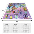 thumbnail image 5 of Pete the Cat Soft Micro Fleece Cozy Throw Blanket Lightweight Fuzzy Flannel Blankets Sofa Decor Gifts, 5 of 9