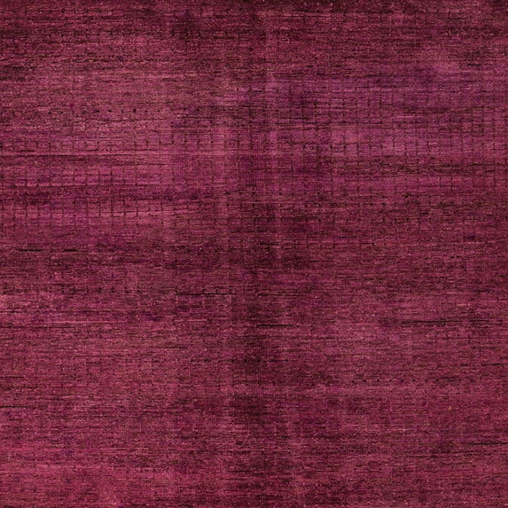 Ahgly Company Indoor Square Abstract Bright Maroon Red Abstract Area Rugs, 4' Square