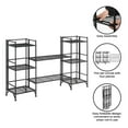 thumbnail image 3 of Convenience Concepts Xtra Storage 3-Tier Metal Folding Shelves with in Black, 3 of 8