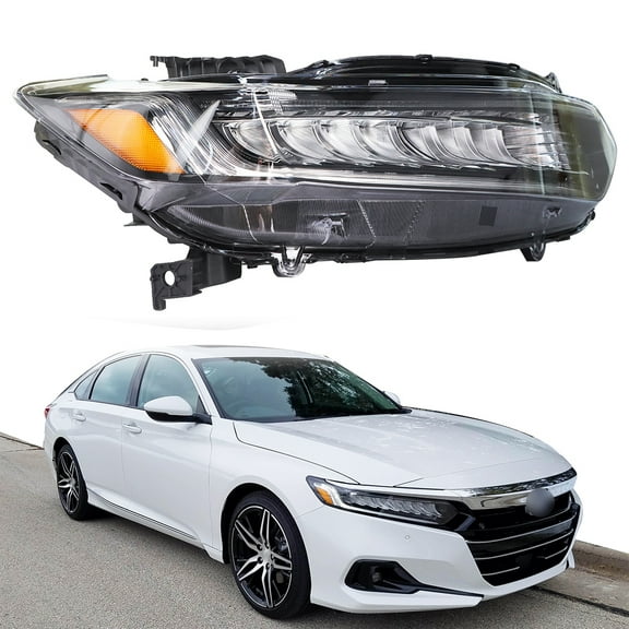 SHZAITOR Headlights Replacement for 2018-2021 Honda Accord Headlight Headlamp Right Passenger Side